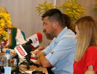 Konferencja prasowa w sprawie dożynek powiatu kieleckiego