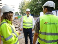 Trwają prace przy budowie Powiatowego Zespołu Szkół w Łopusznie.