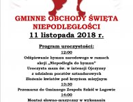 Uroczystości 100-lecia Niepodległości w gminach powiatu kieleckiego