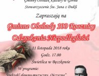 Uroczystości 100-lecia Niepodległości w gminach powiatu kieleckiego