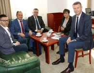 Władze powiatu kieleckiego u prezydenta Kielc