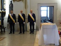 Rycerze Kolumba z Chmielnika nowym sztandarem