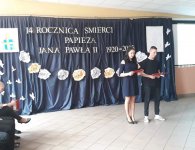 kwietnia  2019  Akademia upamiętniająca 14 rocznicę śmierci Papieża Jana Pawła II