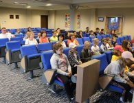 Uczniowie ze szkoły w Mościszkach w Starostwie