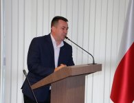 Uczniowie ze szkoły w Mościszkach w Starostwie