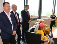 Uczniowie ze szkoły w Mościszkach w Starostwie