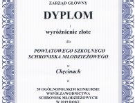 Złote Wyróżnienie dla Schroniska w Chęcinach