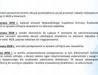 Na sesji o składowisku odpadów w Nowinach - prezentacja