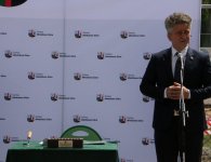 Podpisanie aktu erekcyjnego i wmurowanie kamienia węgielnego pod budowę żłobka w gminie Miedziana Góra.