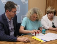 Podpisanie umowy w ramach projektu 