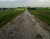 Otwarcie drogi w Głuchowie - droga przed remontem