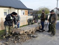 Część pojazdu pancernego znaleziono w Radomicach 