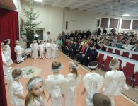 Starosta kielecki Michał Godowski oraz wiecestarosta Zenon Janus uczestniczyli w spotkaniach wigilijnych w Daleszycach i Sitkówce Nowinach.