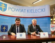 Podpisanie listu intencyjnego pomiędzy powiatem kieleckim a powiatem słupskim