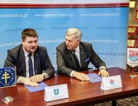 Podpisanie listu intencyjnego pomiędzy powiatem kieleckim a powiatem słupskim