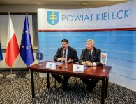 Podpisanie listu intencyjnego pomiędzy powiatem kieleckim a powiatem słupskim