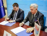 Podpisanie listu intencyjnego pomiędzy powiatem kieleckim a powiatem słupskim