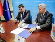 Podpisanie listu intencyjnego pomiędzy powiatem kieleckim a powiatem słupskim