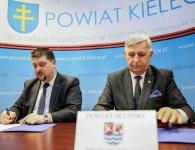 Podpisanie listu intencyjnego pomiędzy powiatem kieleckim a powiatem słupskim