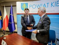 Podpisanie listu intencyjnego pomiędzy powiatem kieleckim a powiatem słupskim
