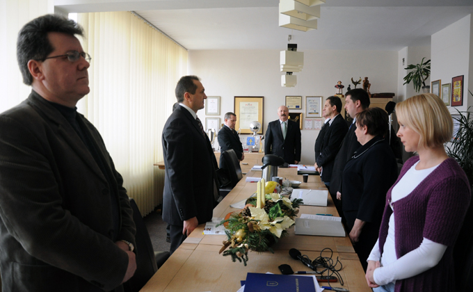Obrady komisji Dróg, Komunikacji i Budownictwa Rady Powiatu w Kielcach